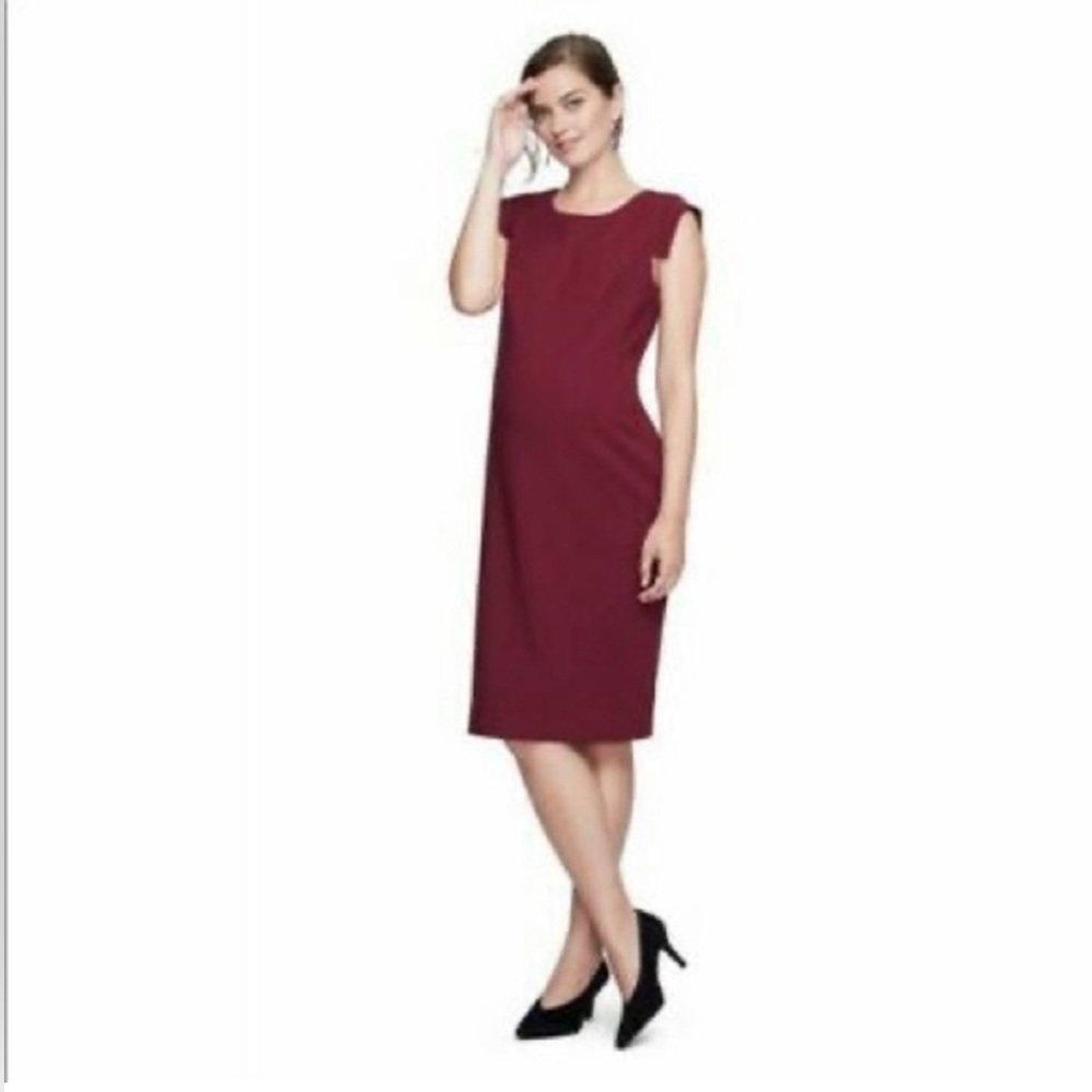 Hatch x J Crew Maternity Resume Dress - Size 0 / XS/S - Burgundy